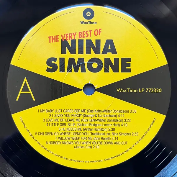 Nina Simone – The Very Best Of Nina Simone (LP, Compilation, Limited Edition, Stereo) - фото №3