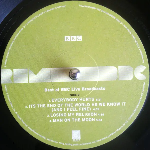 R.E.M. - BEST OF R.E.M. AT THE BBC - фото №8