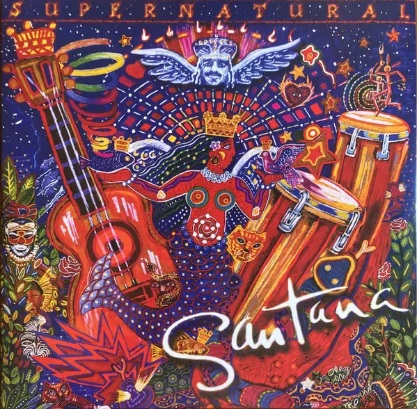 Santana – Supernatural (2LP, Album, Blue Vinyl) - фото №1