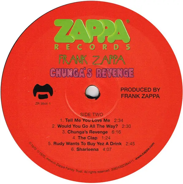 Frank Zappa – Chunga's Revenge (LP, Album) - фото №5