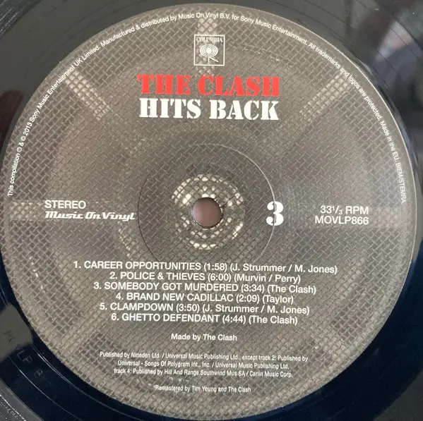 The Clash – Hits Back (3LP, Compilation, Remastered, 180 Gram, Vinyl) - фото №2