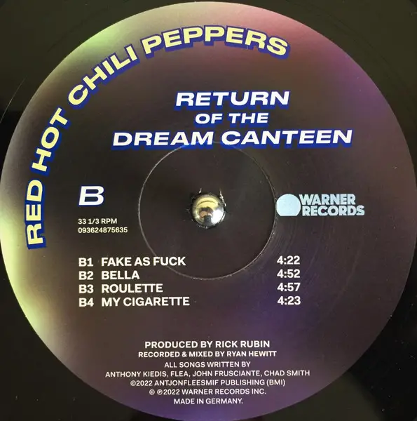 Red Hot Chili Peppers – Return Of The Dream Canteen (2LP, Gatefold) - фото №4