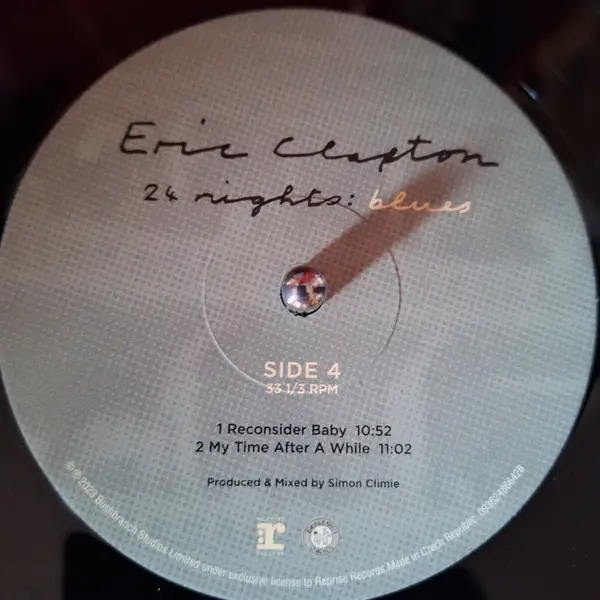 Eric Clapton – 24 Nights: Blues (2LP, Album, 180g, Vinyl) - фото №4