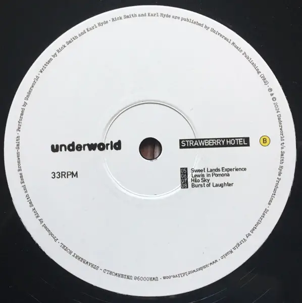 Underworld – Strawberry Hotel (2LP, Album, Vinyl) - фото №4