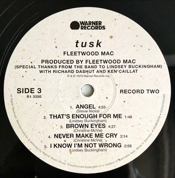 Fleetwood Mac – Tusk (2LP, Album, Reissue, Repress) - фото №4