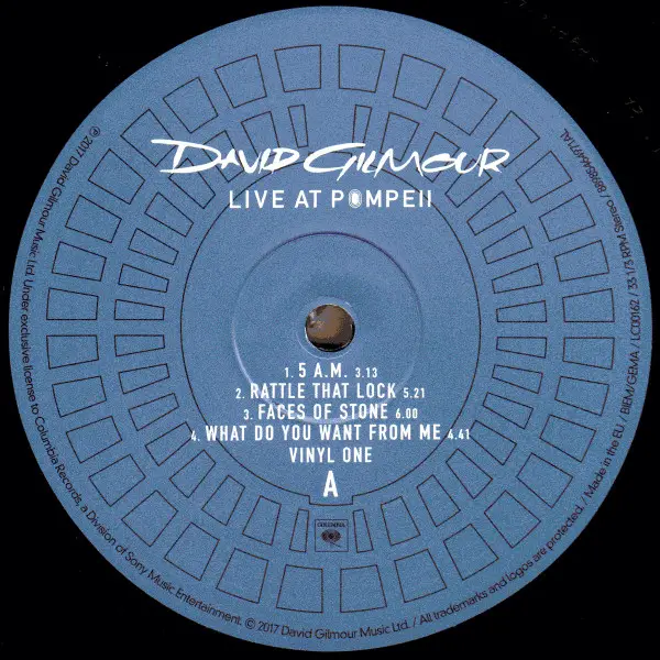 David Gilmour – Live At Pompeii (бокс-сет) - фото №2