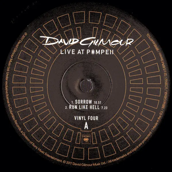 David Gilmour – Live At Pompeii (бокс-сет) - фото №8