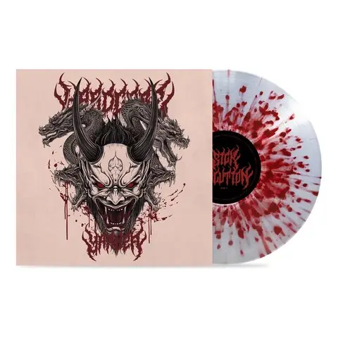 Sick Solution – Hardcore Yakuza (LP, Album, Limited Edition, Numbered, 180g Clear/Red Splatter Vinyl)