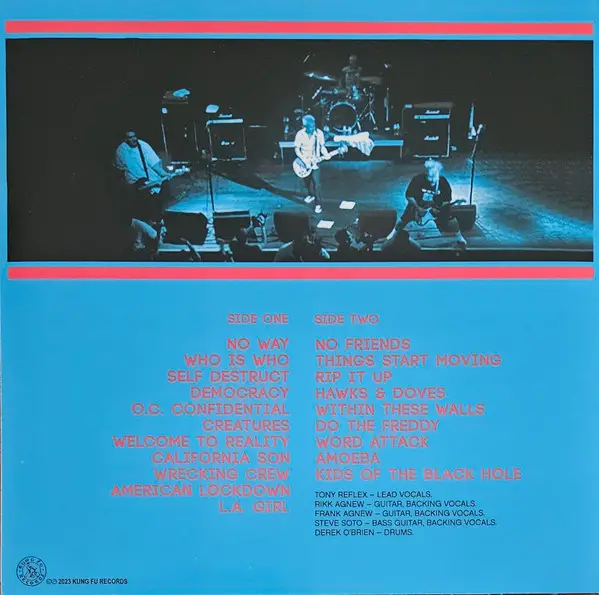 Adolescents - Live At The House Of Blues (Blue, Black, White, Splatter, LP, Album, Reissue) - фото №3