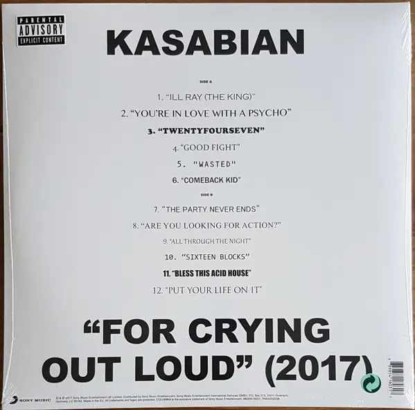 Kasabian - For Crying Out Loud (2017) (LP, Album) - фото №15
