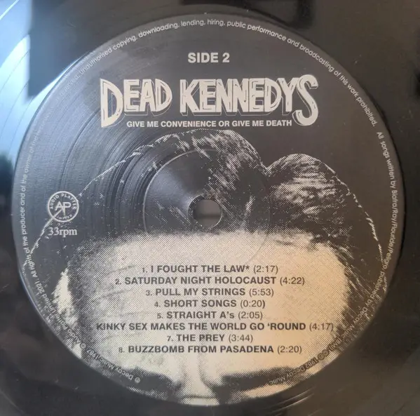 Dead Kennedys - Give Me Convenience Or Give Me Death (Розкладна обкладинка, Збірник, Перевидання, Ремастеринг) - фото №7