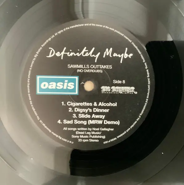 Oasis - Definitely Maybe (4 пластинки, Альбом, Переиздание, Ремастеринг) - фото №20