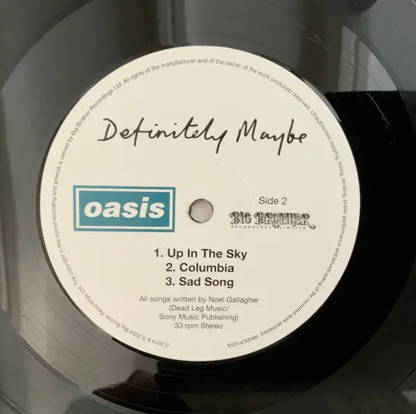 Oasis - Definitely Maybe (4 пластинки, Альбом, Переиздание, Ремастеринг) - фото №14