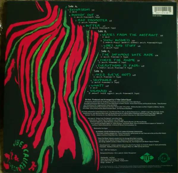 A Tribe Called Quest - The Low End Theory (2 пластинки, B, Label, LP, Album, Reissue, Remastered) - фото №2