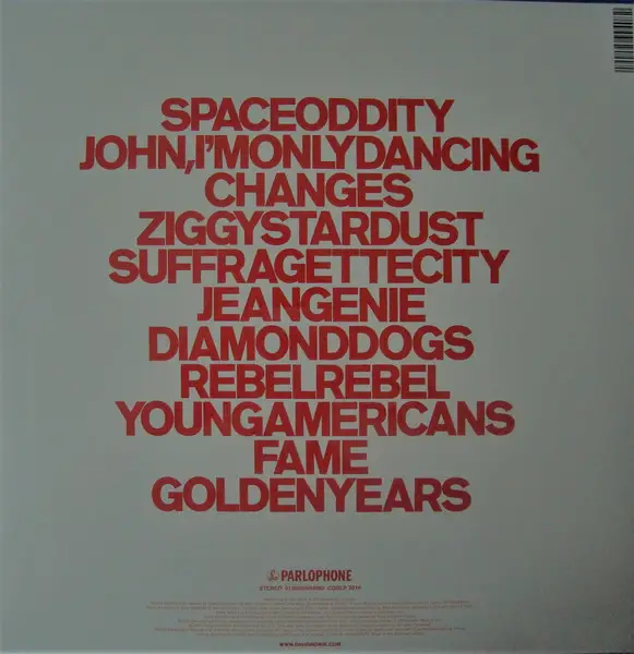 David Bowie - ChangesOneBowie (LP, Compilation, Reissue, Stereo) - фото №2