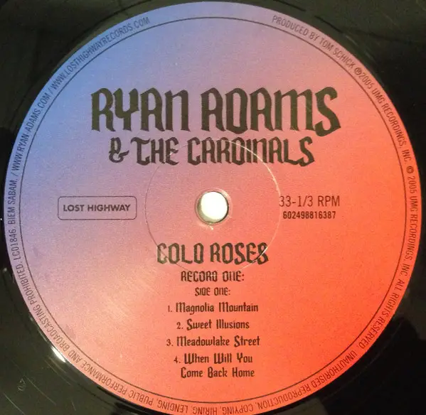 Ryan Adams & The Cardinals - Cold Roses (2 платівки, Gatefold, LP, Album) - фото №3