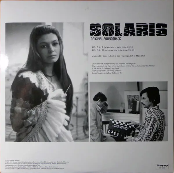 Эдуард Артемьев - Solaris (Original Soundtrack) (Раскладная обложка, 180 грамм, Альбом, Переиздание, Ремастеринг) - фото №2