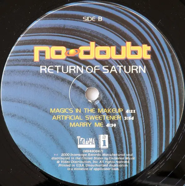 No Doubt - Return Of Saturn (2 платівки, LP, Album) - фото №4