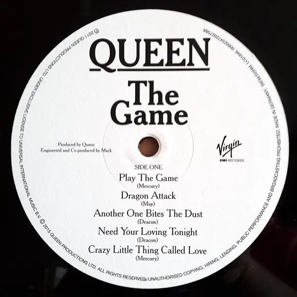 Queen - The Game (180 грам, Альбом, Перевидання, Ремастеринг) - фото №3