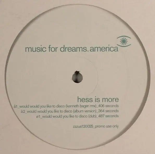 Hess Is More - Would Would You Like To Disco (Promo)
