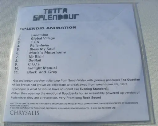 Tetra Splendour - Splendid Animation (Album, Promo) - фото №2