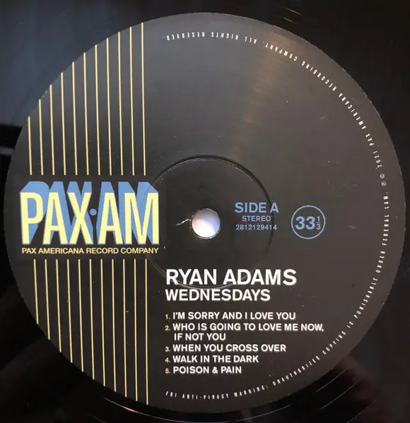 Ryan Adams - Wednesdays (LP, Album) - фото №6