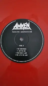 Amken - Passive Aggression (Красный, 180 грамм, Альбом, Лимитированое) - фото №5