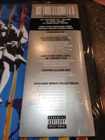 Guns N' Roses - Use Your Illusion I & II (12 платівок, Збірник, Deluxe видання, Лимітоване, Перевидання, Ремастеринг) - фото №3
