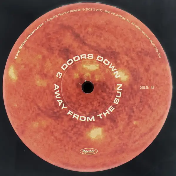 3 Doors Down - Away From The Sun (2 пластинки, LP, Album, Reissue) - фото №4