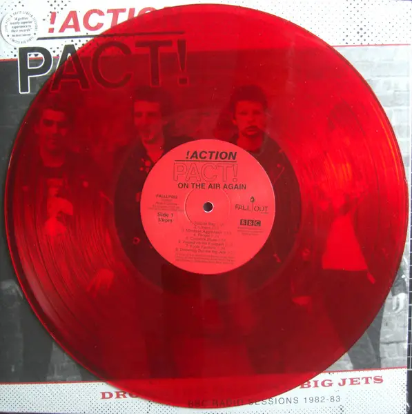 Action Pact - Drowning Out The Big Jets: BBC Radio Sessions 1982-83 (Red, Translucent, LP, Album, Compilation, Stereo) - фото №7