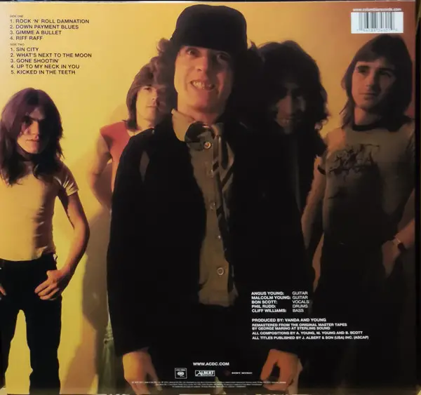 AC/DC - Powerage (Gold, 180g, LP, Album, Reissue, Remastered, Stereo) - фото №2