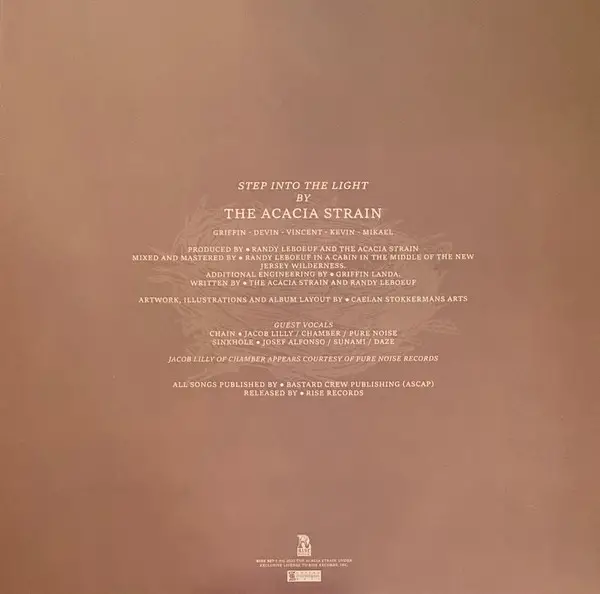 The Acacia Strain - Step Into The Light (Black, Orange, LP, Album, Etched) - фото №7