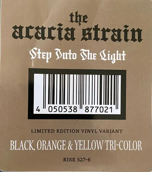 The Acacia Strain - Step Into The Light (Black, Orange, LP, Album, Etched) - фото №2