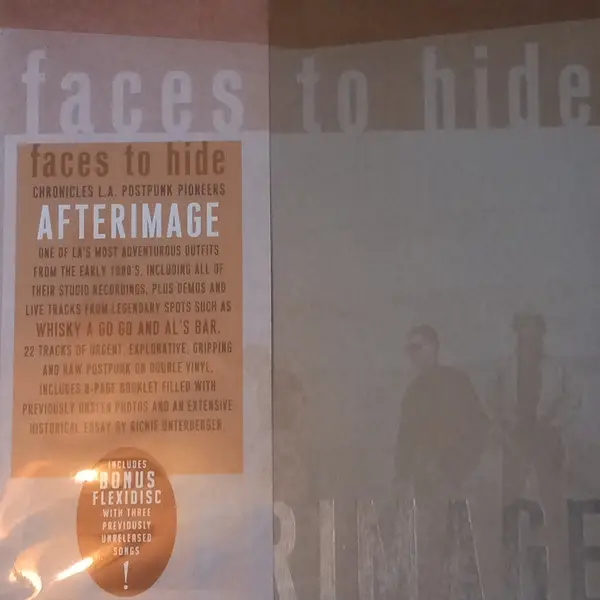 Afterimage - Faces To Hide (2 платівки, LP, Compilation, Promo)