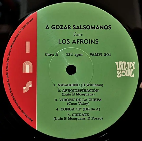 Los Afroins - A Gozar Salsomanos (180g, vinyl, LP, Album, Reissue) - фото №3