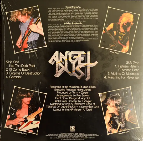 Angel Dust - Into The Dark Past (Лимітоване, Перевидання, Ремастеринг, Додатковий друк) - фото №2