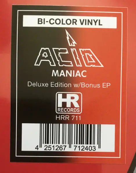 Acid - Maniac (2 пластинки, Red, Black, LP, Remastered) - фото №2