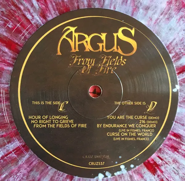 Argus - From Fields Of Fire (2 платівки, Червоний, Білий, Бризки, Альбом, Лимітоване) - фото №12