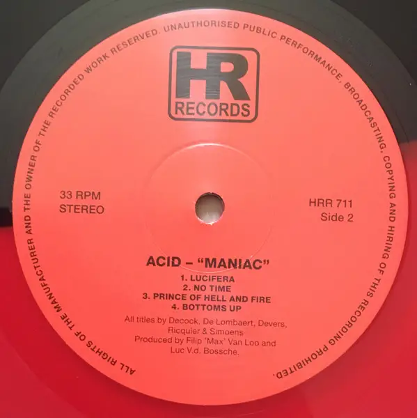 Acid - Maniac (2 пластинки, Red, Black, LP, Remastered) - фото №6