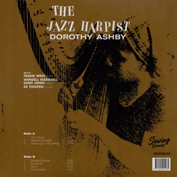 Dorothy Ashby - The Jazz Harpist (Прозрачный, Альбом, Лимитированое, Переиздание, Моно) - фото №2