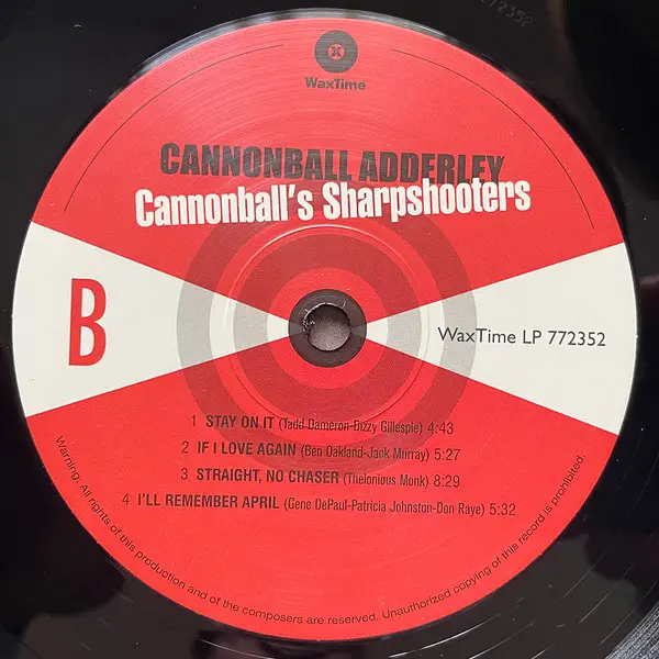 Cannonball Adderley - Cannonball's Sharpshooters (LP, Album, Reissue, Stereo) - фото №4