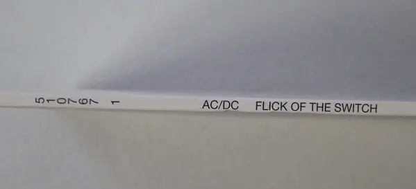 AC/DC - Flick Of The Switch (LP, Album, Reissue, Remastered, Stereo) - фото №10