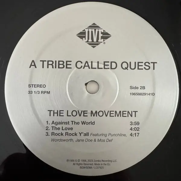 A Tribe Called Quest - The Love Movement (3 пластинки, LP, Album, Reissue) - фото №10