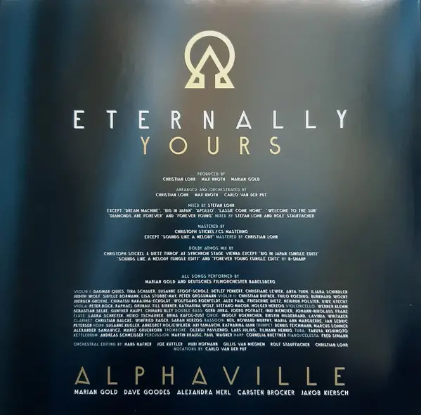 Alphaville - Eternally Yours (3 платівки, Золотий, Альбом, Лимітоване) - фото №2