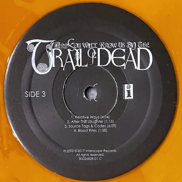 ...And You Will Know Us By The Trail Of Dead - Source Tags & Codes (2 пластинки, Оранжевый, Полупрозрачный) - фото №9