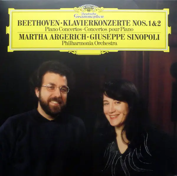 Ludwig Van Beethoven & Martha Argerich & Giuseppe Sinopoli & Philharmonia Orchestra - Klavierkonzerte Nos. 1 & 2 (2 платівки, 180 грам, Альбом, Перевидання)