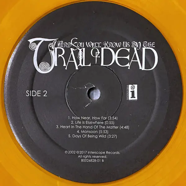 ...And You Will Know Us By The Trail Of Dead - Source Tags & Codes (2 пластинки, Оранжевый, Полупрозрачный) - фото №8