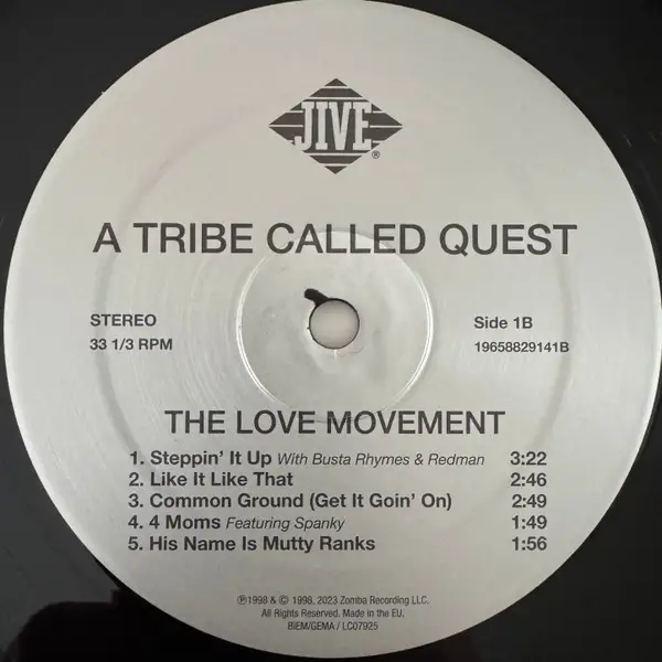 A Tribe Called Quest - The Love Movement (3 пластинки, LP, Album, Reissue) - фото №8