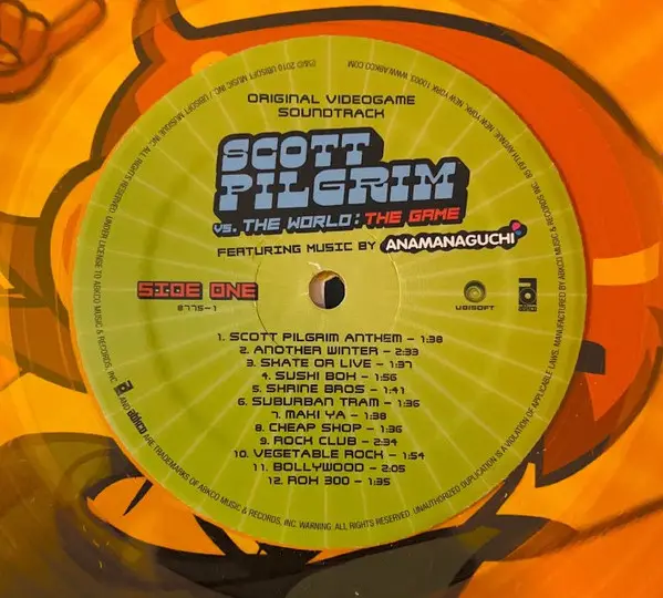 Anamanaguchi - Scott Pilgrim Vs. The World: The Game (Original Videogame Soundtrack) (Прозрачный, Оранжевый, Альбом, Лимитированое, Переиздание) - фото №6