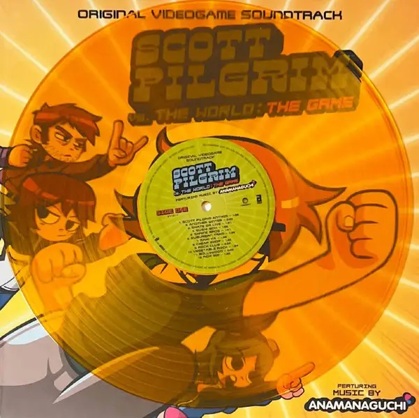 Anamanaguchi - Scott Pilgrim Vs. The World: The Game (Original Videogame Soundtrack) (Прозрачный, Оранжевый, Альбом, Лимитированое, Переиздание) - фото №4